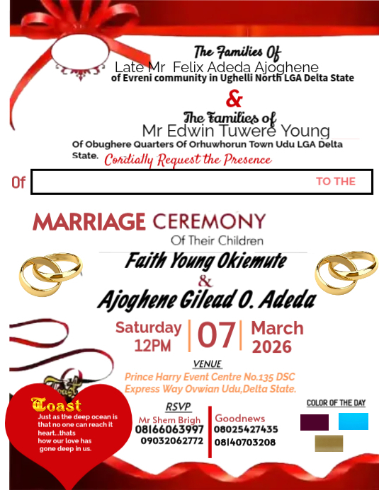 Traditional Wedding Invitation Layout Ratu Sotho Traditional Wedding