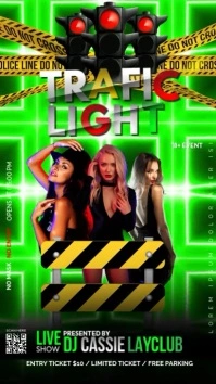 Traffic Dj Party Instagram-verhaal template