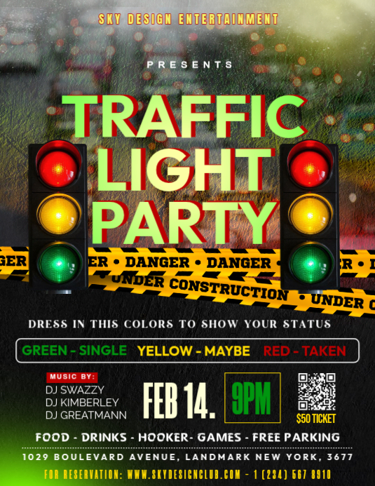 Traffic light party Template | PosterMyWall