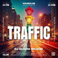 Club Light Party Message Instagram Template