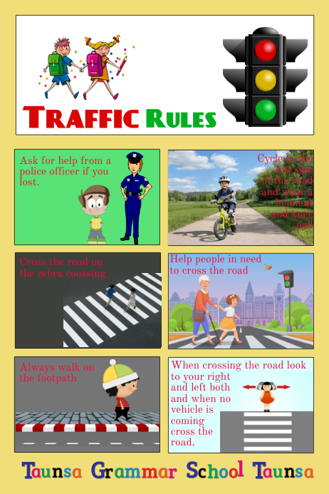 Traffic Rules Template PosterMyWall