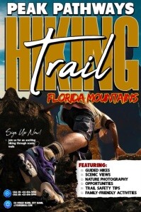 Trail Blazers Wanted: Florida Mountains Trek 海报 template