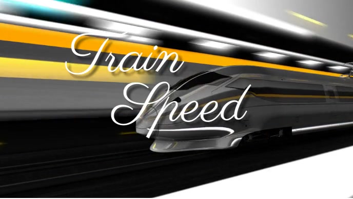 train speed YouTube Thumbnail template