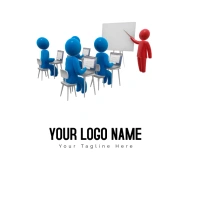 Training and development Corporate Education Logo template