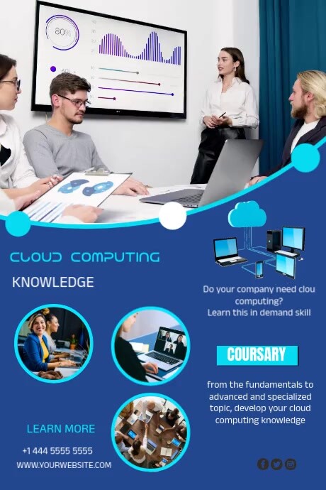 training cloud computing poster template | PosterMyWall