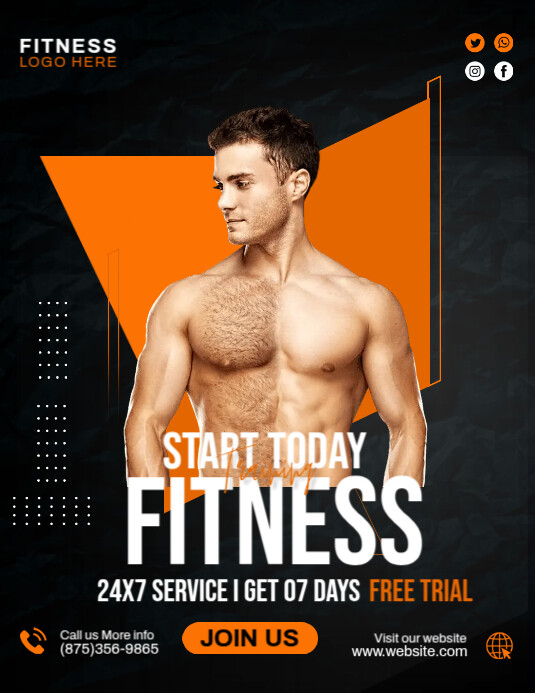 Exercise Advertisement Examples Training Fitness Ads Template | PosterMyWall