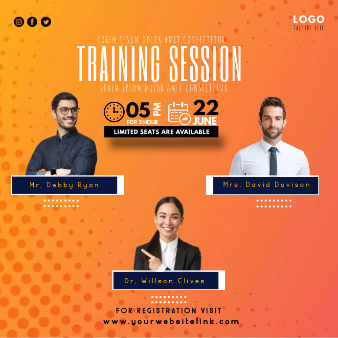 Training Session Event Template | PosterMyWall