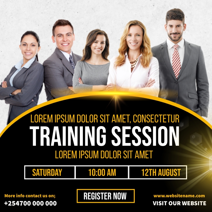 Training session poster Template | PosterMyWall