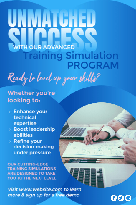 Training Simulations Poster Ad Template | PosterMyWall