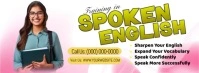 Training Spoken English Flyer Facebook Cover Photo template