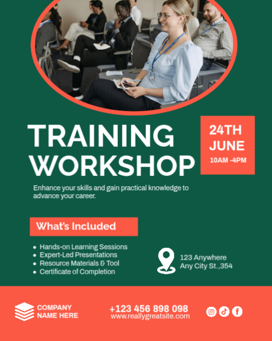 Poster For Training Program Training Workshop Posters