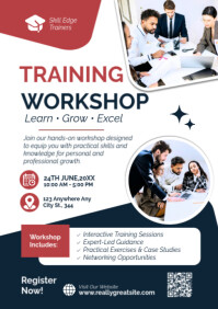 Training Workshop Poster Template – Professional Skill Development Event A2