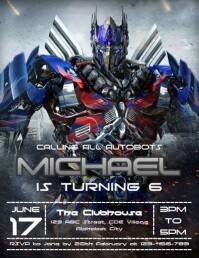 Transformer Tenplate Transformers Template | PosterMyWall