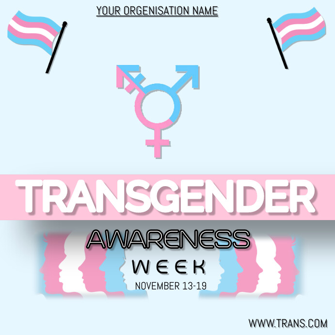 transgender awareness week Template | PosterMyWall
