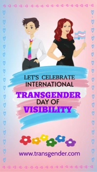 Transgender Day of Visibility Instagram-verhaal template