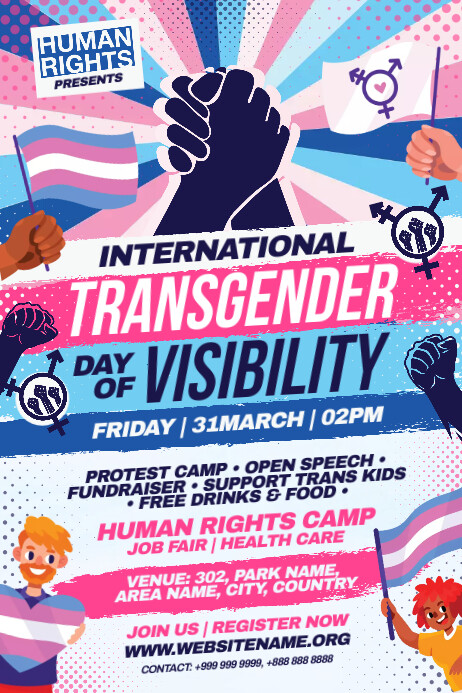 Copy of Transgender Day Of Visibility Event Template | PosterMyWall