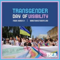 Transgender day of visibility Instagram post Instagram-Beitrag template