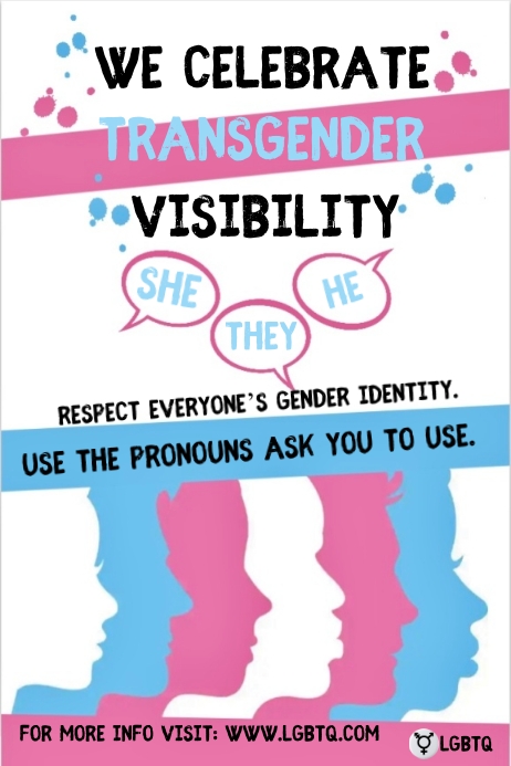 Transgender day of visibility poster Template | PosterMyWall