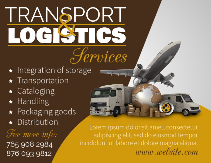 Transport Logistics Flyer Template PosterMyWall transport-logistics-flyer-template-postermywall