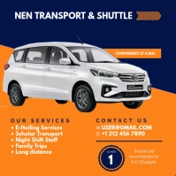 Transport & Shuttle Services Instagram Post template
