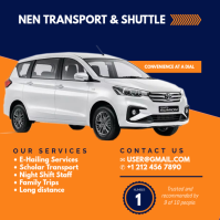 Transport & Shuttle Services Instagram-bericht template