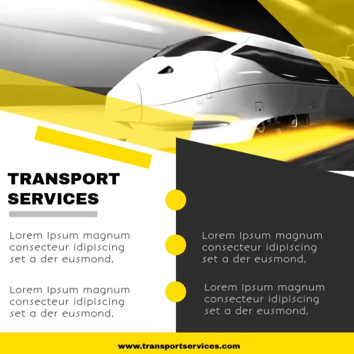 TRANSPORT SERVICES FLYER Template PosterMyWall