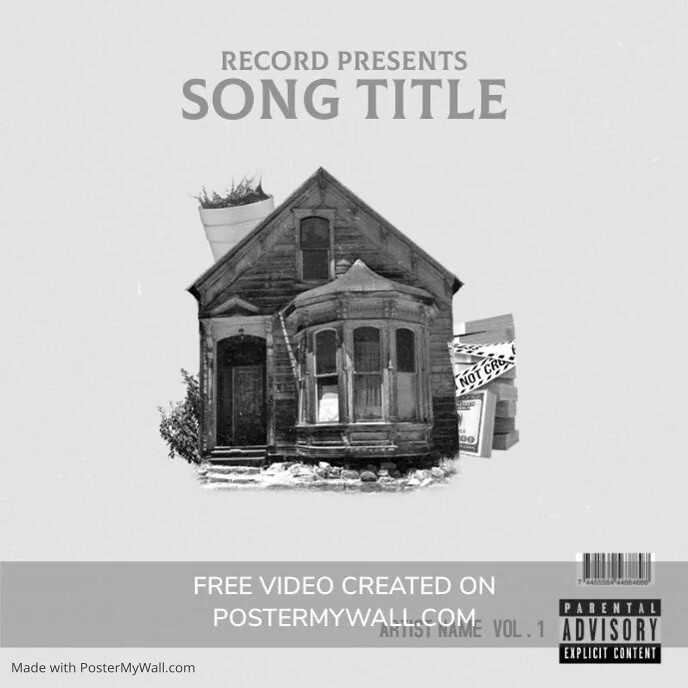 Trap House Rap HipHop Trap R&B Mixtape Single Song EP Cover Art/Artwork. Template PosterMyWall