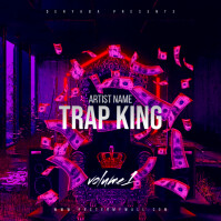 Trap King Throne The Mixtape CD Cover