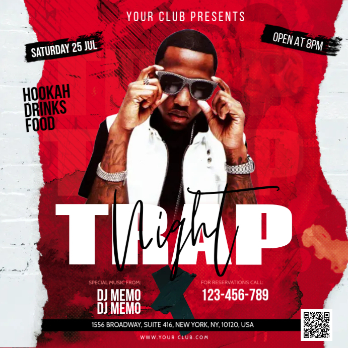 Rap Post Format Trap Rap Night Template | PosterMyWall