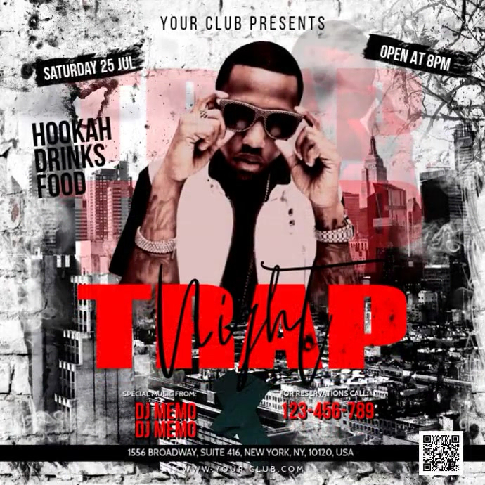 Rap Post Format Trap Rap Night Template | PosterMyWall