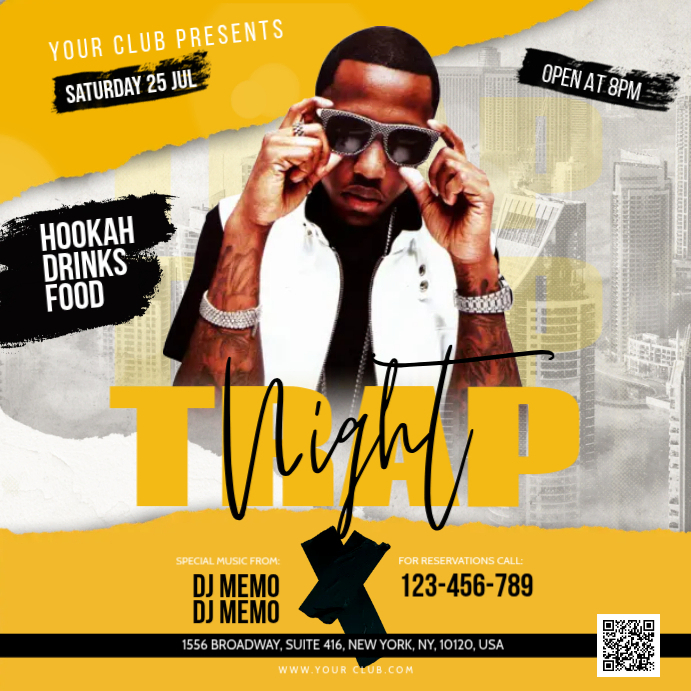 Rap Post Format Trap Rap Night Template | PosterMyWall
