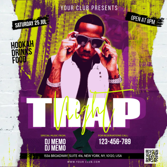 Rap Post Format Trap Rap Night Template | PosterMyWall