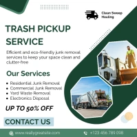 Trash Pickup Service Instagram Post template