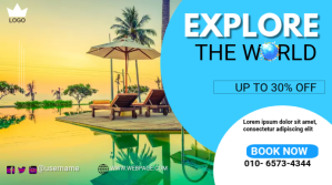 travel & tour Digital Display (16:9) template