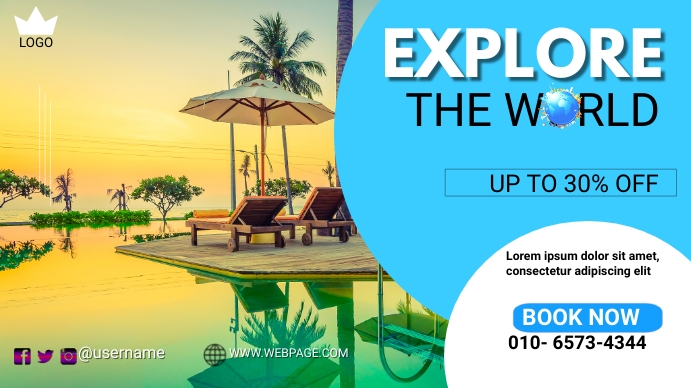 Tour Program Background travel & tour Template | PosterMyWall