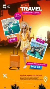 travel & tour Instagram-Story template