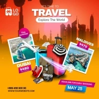 travel & tour Instagram-bericht template