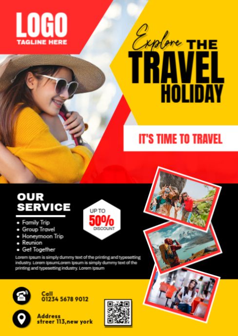 TRAVEL & TOUR Template | PosterMyWall