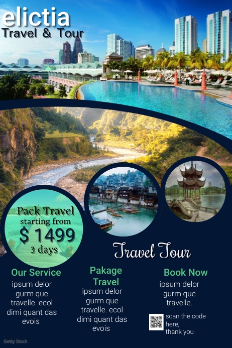 travel & tour flyer Template | PosterMyWall