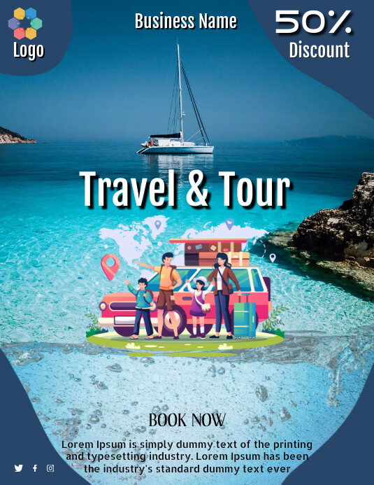 Travel & Tour flyer Template | PosterMyWall