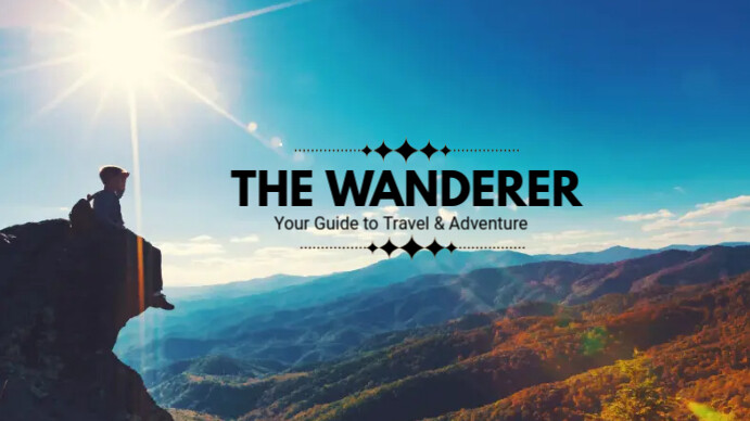 Travel & Adventure YouTube Channel Art template