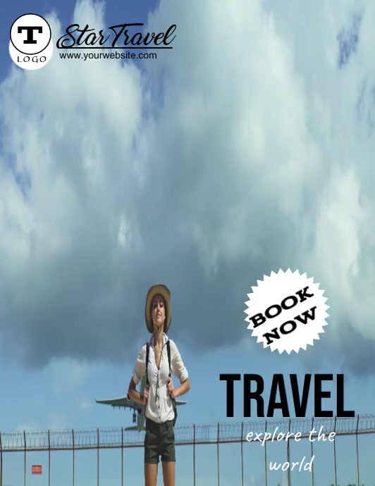 Travel & tour (1) Løbeseddel (US Letter) template
