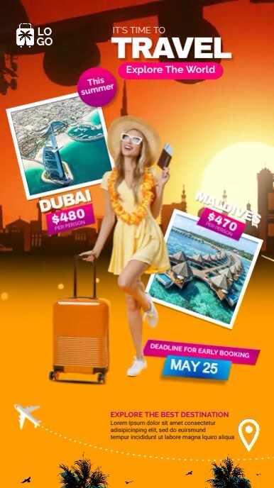 travel & tour Instagram Story template