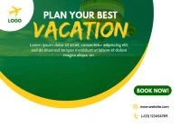 Travel Ad Design Postcard template
