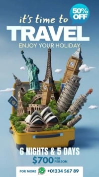 Travel Ad Instagram 快拍 template