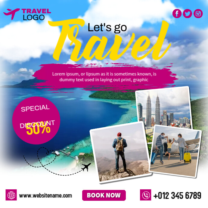 Travel Ads Template | PosterMyWall