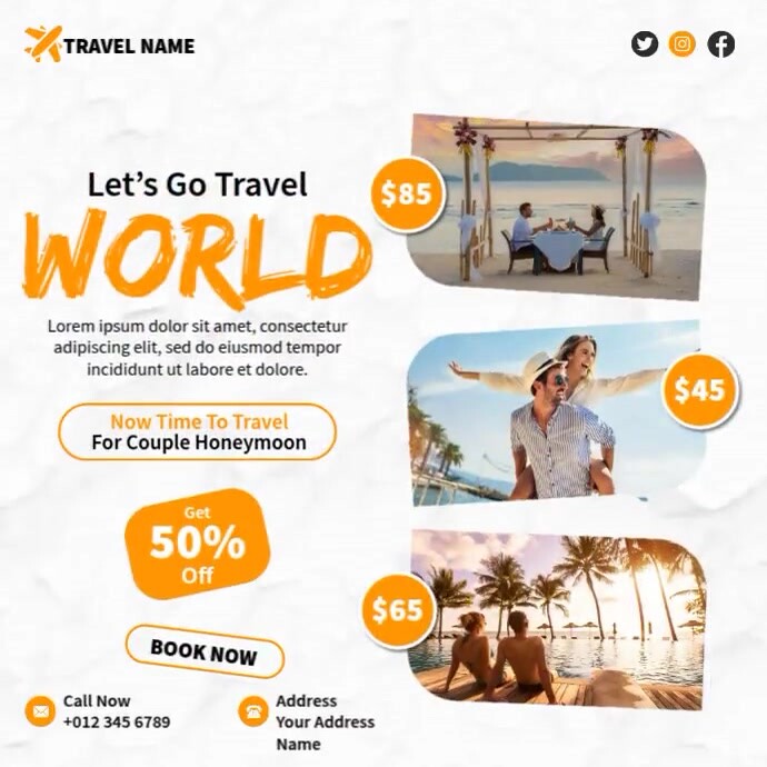 Travel Ads Template | PosterMyWall