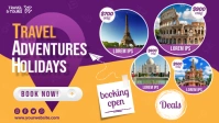 Travel Adventures Facebook Cover Video (16:9) template