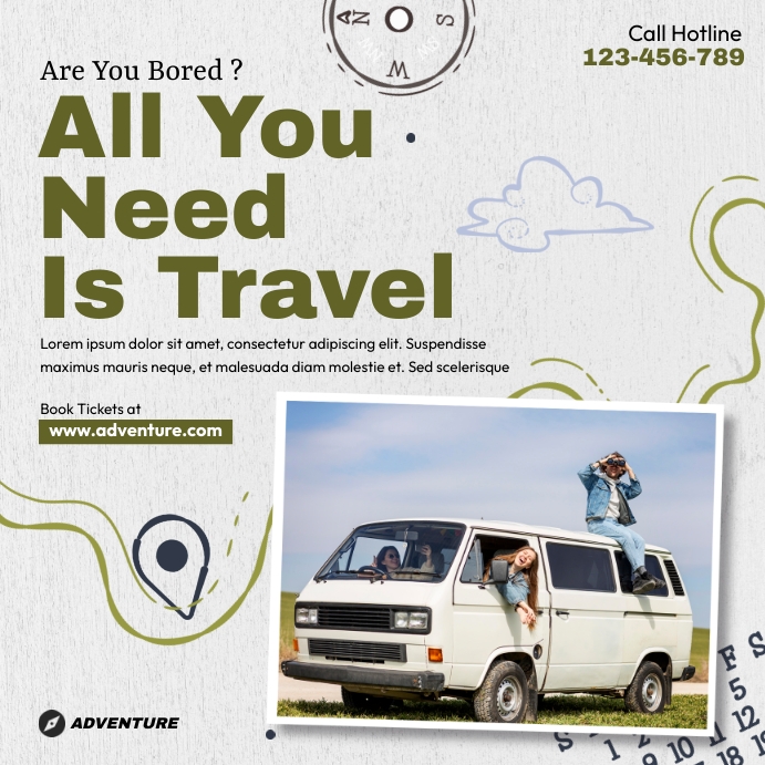 Travel Advertisement Template | PosterMyWall