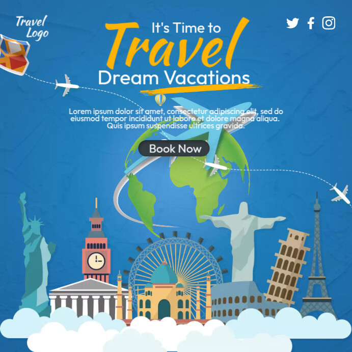 Travel Advertisement Template | PosterMyWall